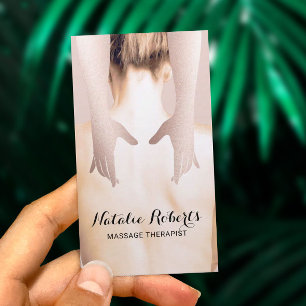 Carte De Visite Massage Thérapie Soins du corps Spa de santé Chiro
