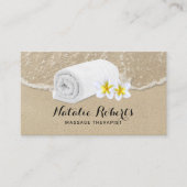 Carte De Visite Massage Thérapie Tropical Beach Salon & Spa (Devant)