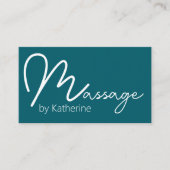 Carte De Visite Massage Therapist Appointment Business Cards (Devant)