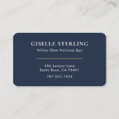 Carte De Visite Massage Therapist Lotus Professional (Dos)