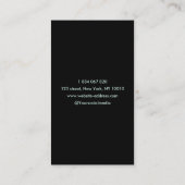 Carte De Visite Massage Thérapiste Spa guérison mains Holographiqu (Dos)