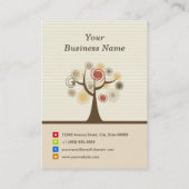 Carte De Visite Massage Thérapiste - Thème Naturel Élégant (Dos)