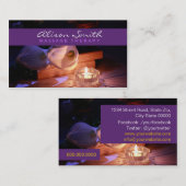 Carte De Visite Massage Therapy Business card (Devant / Derrière)
