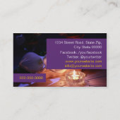 Carte De Visite Massage Therapy Business card (Dos)