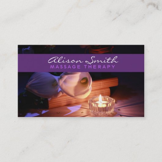 Carte De Visite Massage Therapy Business card (Devant)