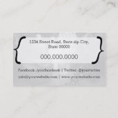 Carte De Visite Massage Therapy/Spa/Health (Dos)