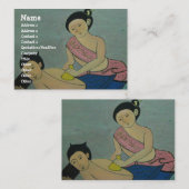 Carte De Visite Massage traditionnel thaïlandais (Devant / Derrière)