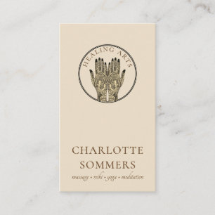 Carte de visite Massage Yoga Mehndi Henna Mains