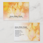 Carte De Visite ~ Massage Yoga Soigner Reiki Citrine Crystal (Devant / Derrière)