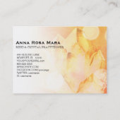 Carte De Visite ~ Massage Yoga Soigner Reiki Citrine Crystal (Dos)