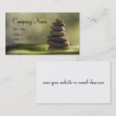 Carte De Visite Massage, Zen, Spa, Wellness (Devant / Derrière)