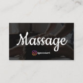 Carte De Visite Massages holistiques et services de bien-être (Dos)
