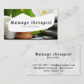 Carte de visite massothérapeute (Devant / Derrière)