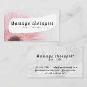 Carte de visite massothérapeute (Devant / Derrière)