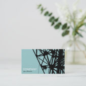 Carte De Visite Mast radio - bleu clair vert (Debout devant)