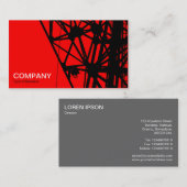 Carte De Visite Mast radio - Rouge (Devant / Derrière)