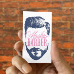 Carte De Visite Master Barber Navy Blue Typographie Barbershop<br><div class="desc">Master Barber Navy Blue Typography Barbershop Cartes de visite.</div>