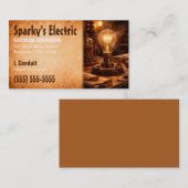 Carte De Visite Master Electrician | Electrical Contractor (Devant / Derrière)