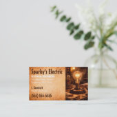 Carte De Visite Master Electrician | Electrical Contractor (Debout devant)