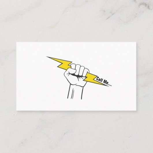 Carte De Visite Master Electricien Electrique (Dos)