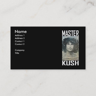 CARTE DE VISITE MASTER KUSH