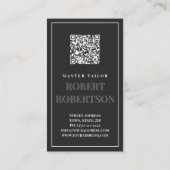 Carte De Visite Master Tailor Classic Black Tuxedo Boutique (Dos)