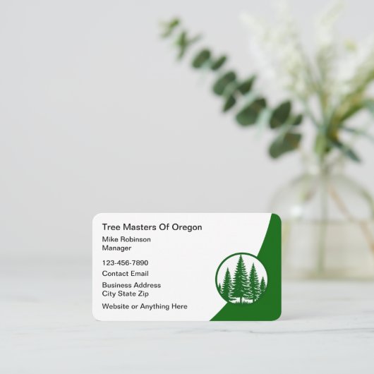 Carte de visite Master Tree Services (Debout devant)