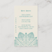 Carte De Visite Master Yoga - Formation Customisée (Dos)