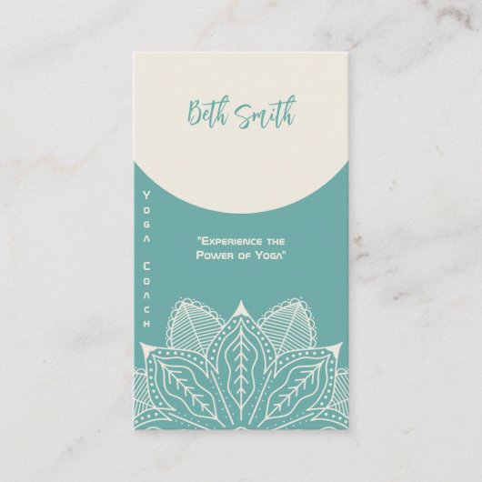 Carte De Visite Master Yoga - Formation Customisée (Devant)