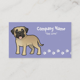 Carte De Visite Mastiff/Bullmastiff de bande dessinée