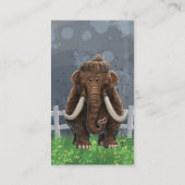 Carte De Visite Mastodon de la parade animale (Dos)