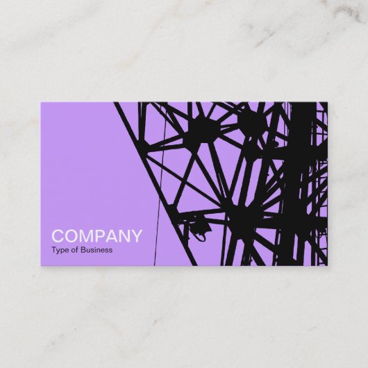 Carte De Visite Mât de radio - Lilas (Devant)