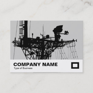 Carte De Visite Mât radar - gris clair