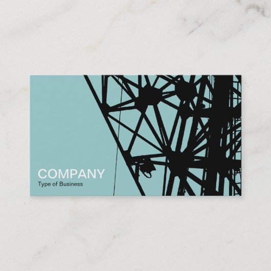 Carte De Visite Mât radio - Vert bleu clair (Devant)