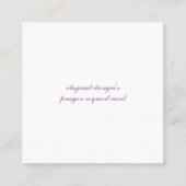 carte de visite mat standard carré de 2,5 po x 2,5 (Devant)