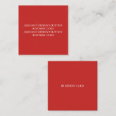 carte de visite mat standard carré de 2,5 po x 2,5 (Devant / Derrière)