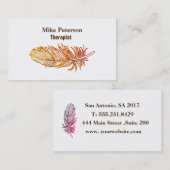 Carte de visite mat UV fait sur commande de (Devant / Derrière)