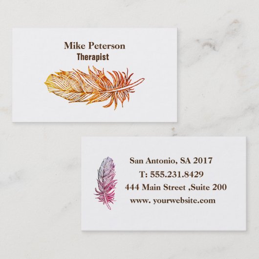 Carte de visite mat UV fait sur commande de (Devant / Derrière)