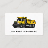 Carte De Visite Material Delivery Dump Truck (Dos)