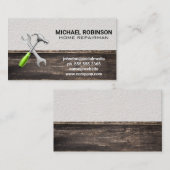 Carte De Visite Matériau de construction Outils de menuiserie Bois (Devant / Derrière)