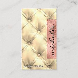 Carte De Visite Matériau de coussin Luxe Rose Foil