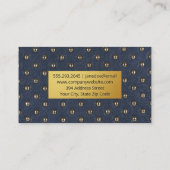 Carte De Visite Matériau rembourré de luxe (Dos)