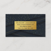 Carte De Visite Matériau rembourré de luxe (Dos)