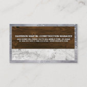 Carte De Visite Matériaux de construction | Logo Outils (Dos)