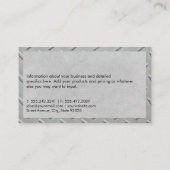 Carte De Visite Matériel de formation personnel | Bordure métalliq (Dos)