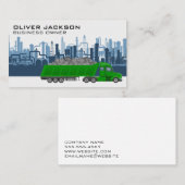 Carte De Visite Matériel de transport de camions de travail | Bâti (Devant / Derrière)