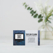 Carte De Visite Matériel électronique | Code QR (Debout devant)