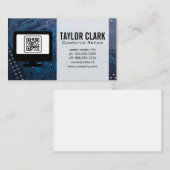 Carte De Visite Matériel électronique | Code QR (Devant / Derrière)