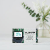 Carte De Visite Matériel informatique | Logo de clé à main (Debout devant)