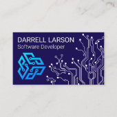 Carte De Visite Matériel informatique | Logo moderne (Devant)